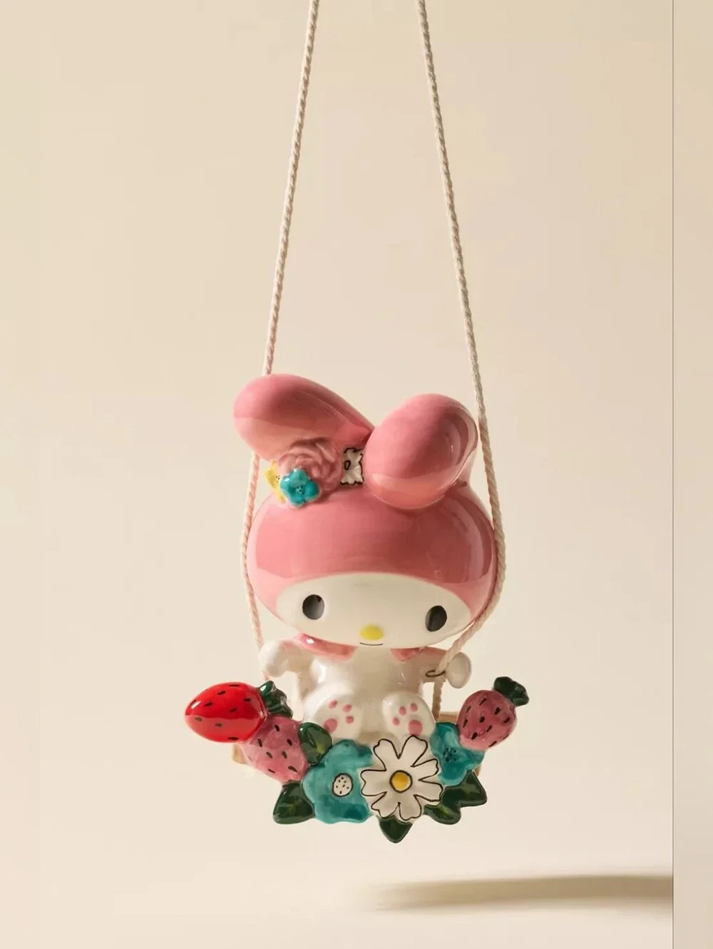 NEW Sanrio My Melody Hello Kitty & Friends Hanging Garden Swing Sculpture